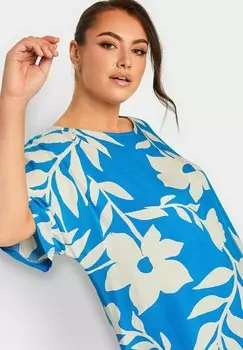 Блузка Floral Yours Clothing, синяя