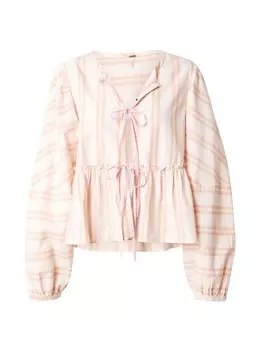 Блузка Free People Blouse BRUNCH BABE, цвет dusky pink/pastel pink