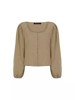 Блузка Freshlions, коричневый