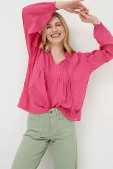 Блузка Freya FatFace с кружевом Fat Face, розовый