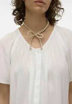 Блузка Gabbi Vero Moda, белоснежная