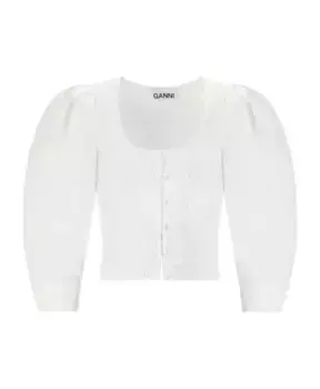 Блузка Ganni, белый