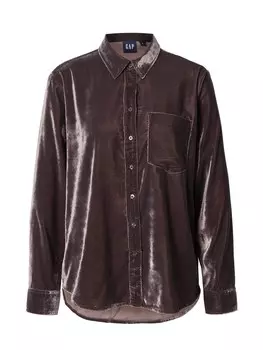 Блузка GAP VELVET, коричневый