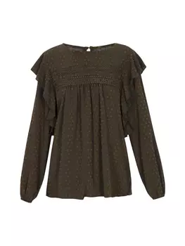 Блузка gaya, цвет black green
