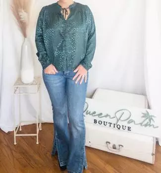 Блузка Georgia в цвете Hunter Green BILA77