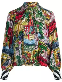 Блузка Гертруда Alice + olivia, красный