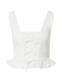 Блузка Gina Tricot Karita, белый