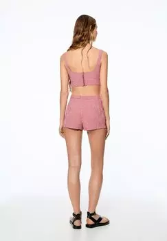 Блузка Gingham Check PULL&BEAR, красная