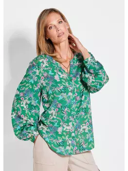 Блузка GOLDNER, цвет grn/gemustert