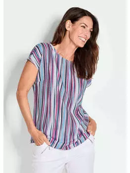 Блузка GOLDNER, цвет pink/gestreift