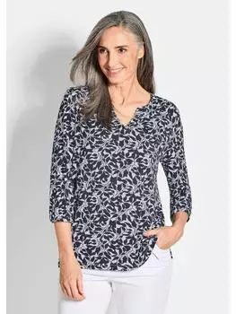 Блузка GOLDNER, цвет schwarz/gemustert