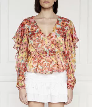 Блузка Guess Jeans Regular Fit, мультиколор