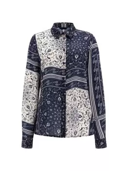Блузка Guess, синий/белый