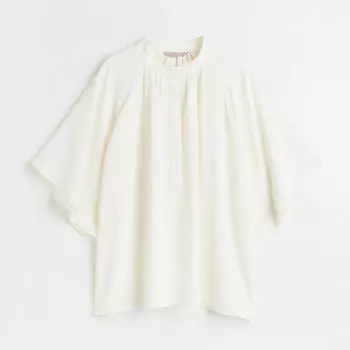 Блузка H&amp;M Chiffon, кремовый