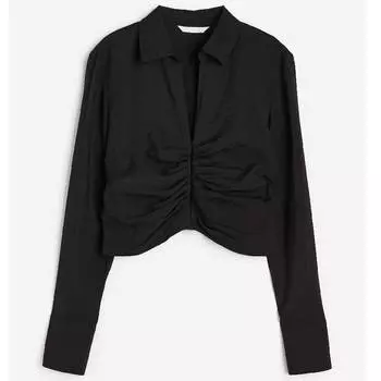 Блузка H&M Collar, черный
