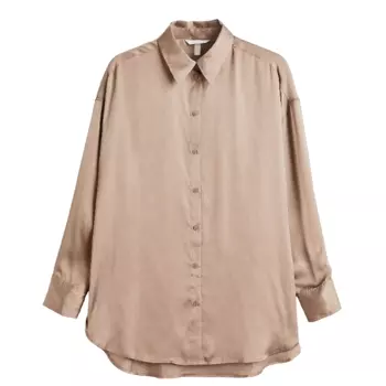 Блузка H&amp;M Oversized, бежевый