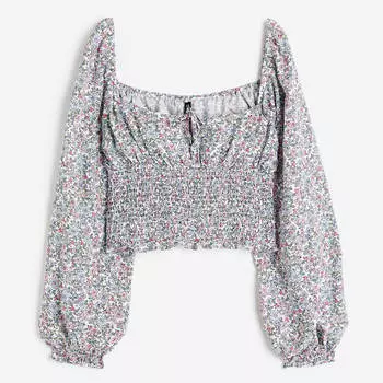 Блузка H&amp;M With Ruffles, мультиколор
