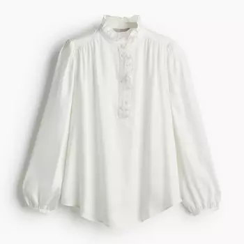 Блузка H&M Frills, белый