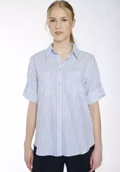 Блузка HaILY’S с короткими рукавами "3/4 C BL He44dda", синий