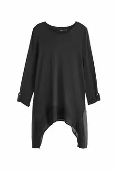 Блузка Hanky Regular Fit Next, черная