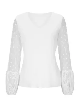 Блузка heine, белый