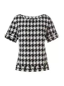 Блузка heine, черный/белый