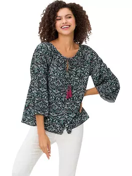 Блузка Heine, цвет grn/schwarz