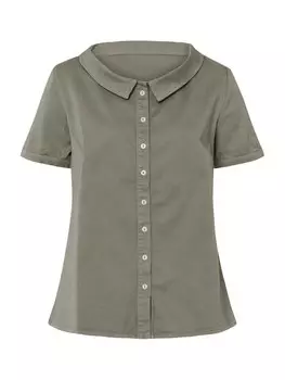 Блузка heine, цвет Khaki/Dark green