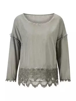 Блузка heine, оливковый