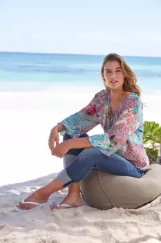 Блузка Heine с принтом, цвет Bunt