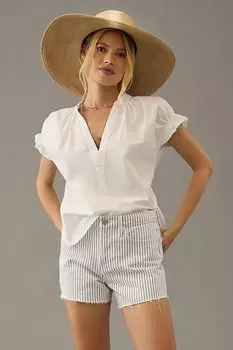 Блузка Henley с развевающимися рукавами Tatum от Pilcro, белый