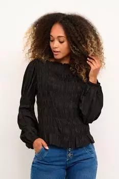 Блузка Henva Cream, черный