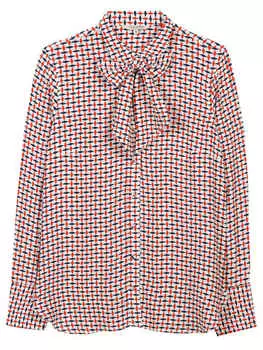 Блузка Herrlicher, цвет rot/dunkelblau/wei