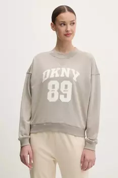 Блузка хлопковая Dkny, бежевый