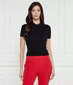Блузка Hugo Sarpharim Cropped Fit, черный