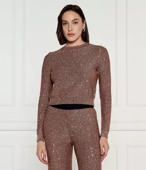 Блузка Hugo Suneri Slim Fit, коричневый