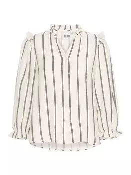 Блузка ICHI Blouse Sanja, кремовый