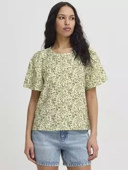 Блузка ICHI HARPER, зеленый