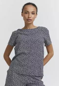 Блузка Ichi Ihvera, темно-синий