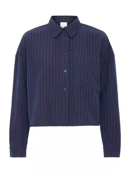 Блузка ICHI IX TRINE, темно-синий