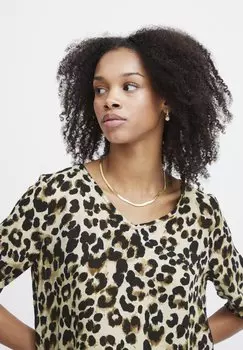 Блузка ICHI, Tannin Leo AOP