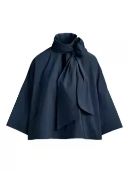 Блузка Igator с бантом Essentiel Antwerp, синий