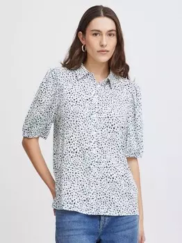 Блузка ихая Ichi, голубой