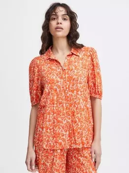 Блузка ихая Ichi, оранжевый