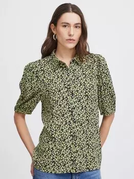 Блузка ихая Ichi, зеленый