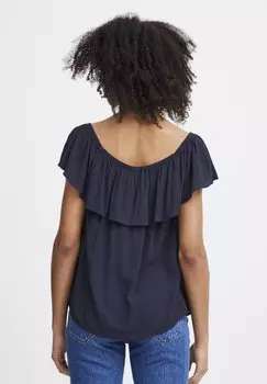 Блузка Ihmarrakech ICHI, синий