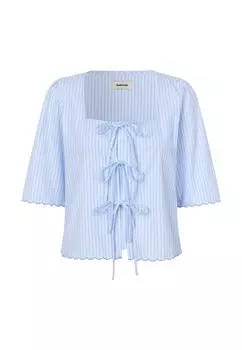 Блузка Inara Modstrm, светло-голубая