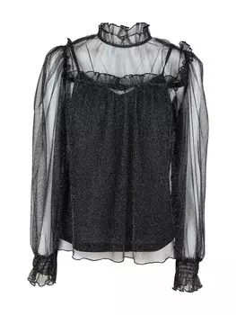 Блузка Influencer Blouse Sheer, черный