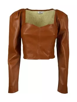 Блузка Influencer, каштановый