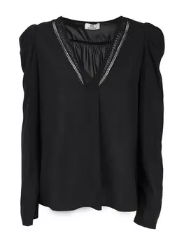 Блузка Influencer Trimmed, черный